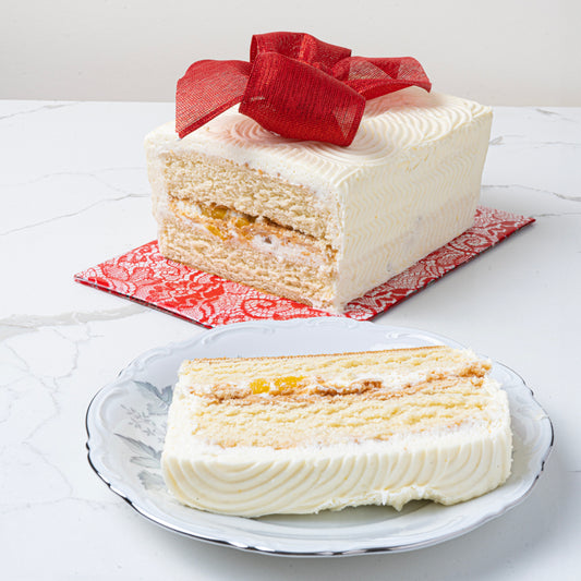 Pastel de Vainilla con Mango