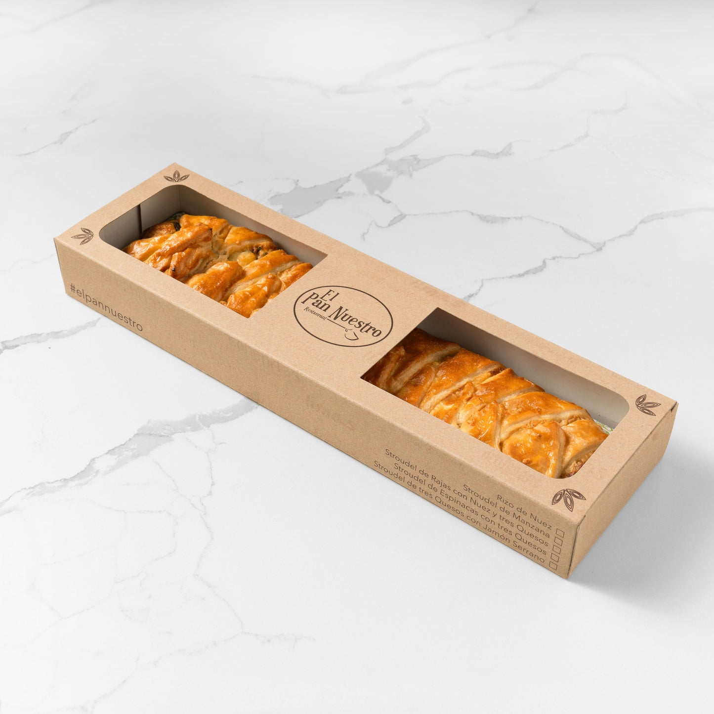 Stroudel de Queso con Rajas